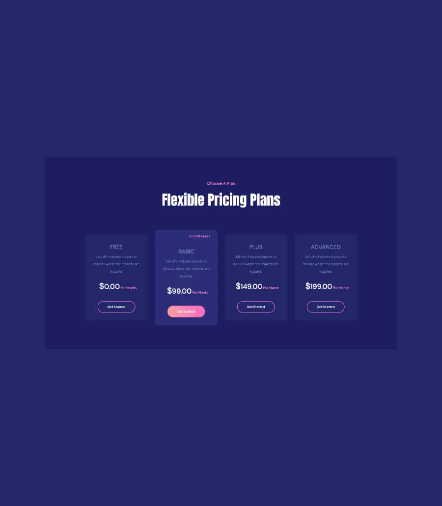 专属 落地页Gutenberg网站模板_一键导入快速建站插图4-WP资源海 CryptoCurrency Pricing Section For Gutenberg