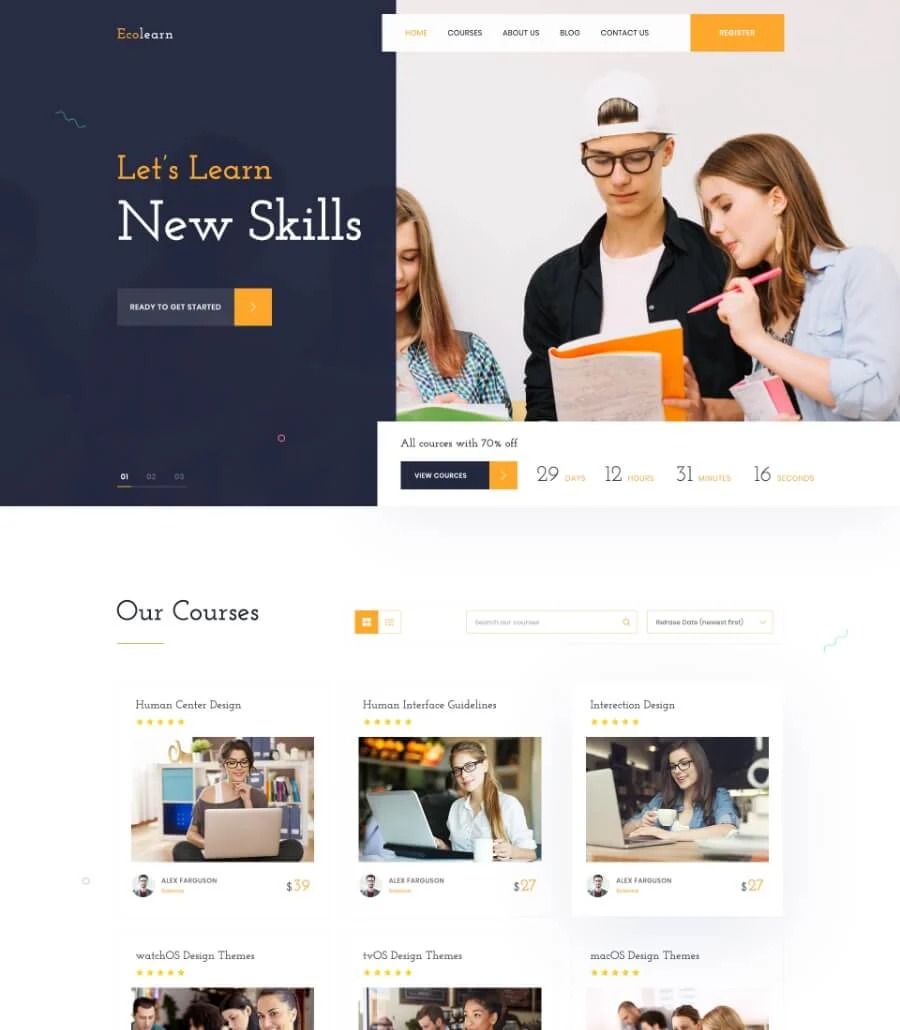 EduBee Education Template Home