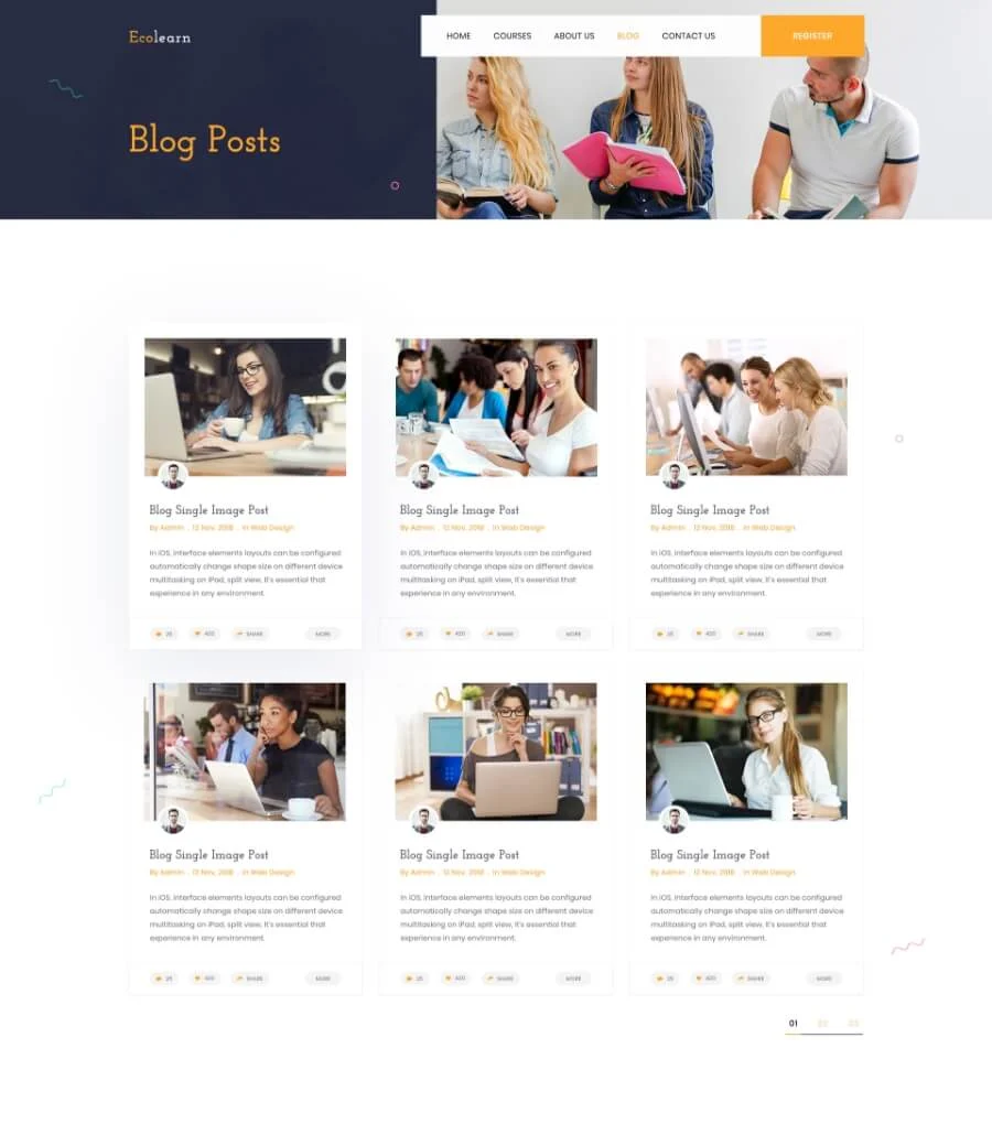 EduBee Education Template Blog