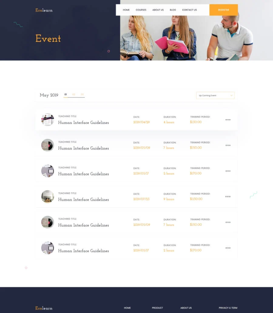 EduBee Education Template Event