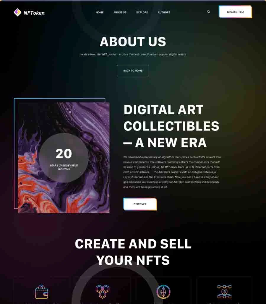 NFToken About Page
