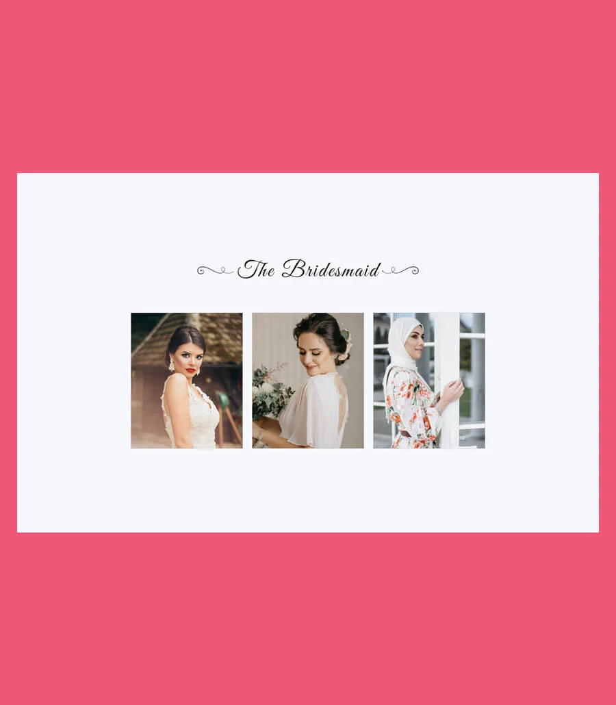 婚礼Gutenberg网站模板_一键导入快速建站插图8-WP资源海 EleMoment Bridesmaid Section For Gutenberg