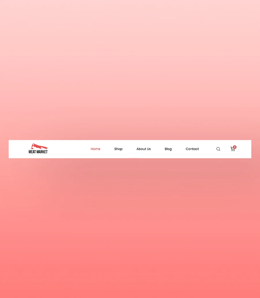 Meat Market Header Section For Gutenberg