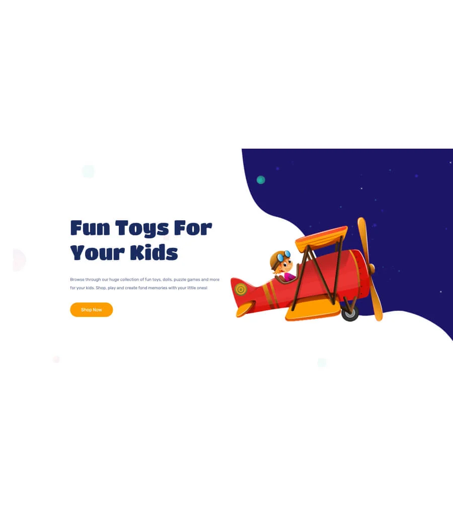 Fun Zone Hero Section For Gutenberg