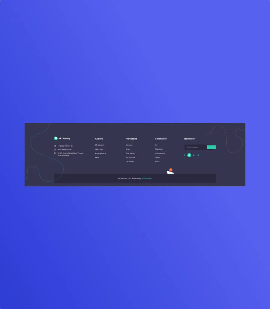 NFTGallery Footer