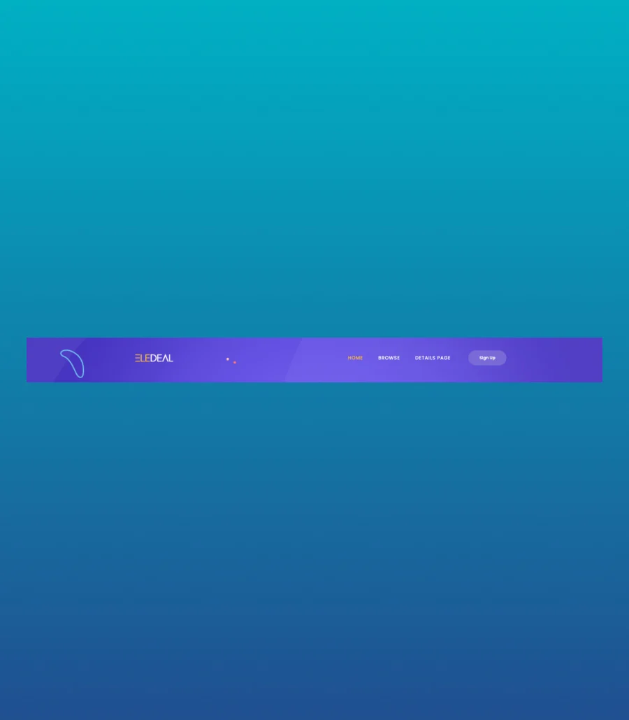 EleDeals Header Section For Gutenberg