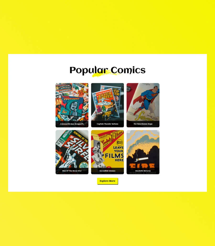 漫画动画Gutenberg网站模板_一键导入快速建站插图7-WP资源海 Zoomics Collections Section For Gutenberg