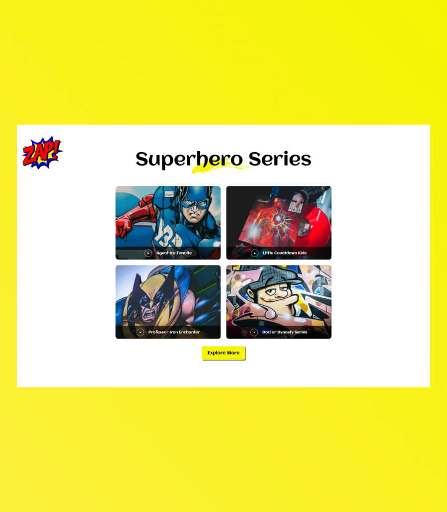 漫画动画Gutenberg网站模板_一键导入快速建站插图8-WP资源海 Zoomics Video Gallery Section For Guenberg