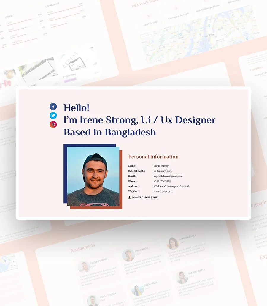 CV Yoda Hero Section For Gutenberg