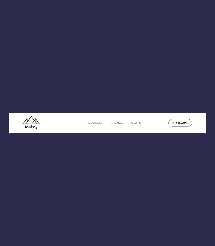 Wanderly Header Section For Gutenberg