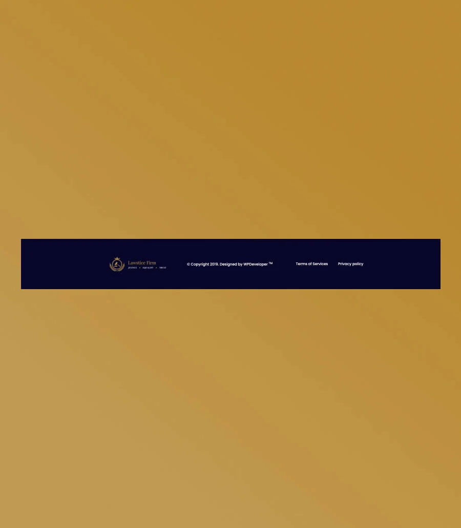 律师事务所Gutenberg网站模板_一键导入快速建站插图9-WP资源海 Lawstice Footer Section For Gutenberg