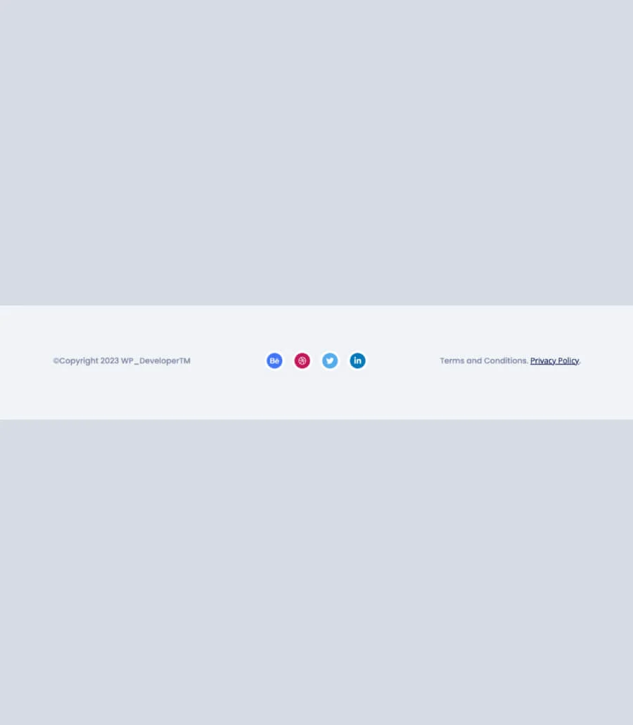 登陆页Gutenberg网站模板_一键导入快速建站插图7-WP资源海 July4 Footer Section For Gutenberg