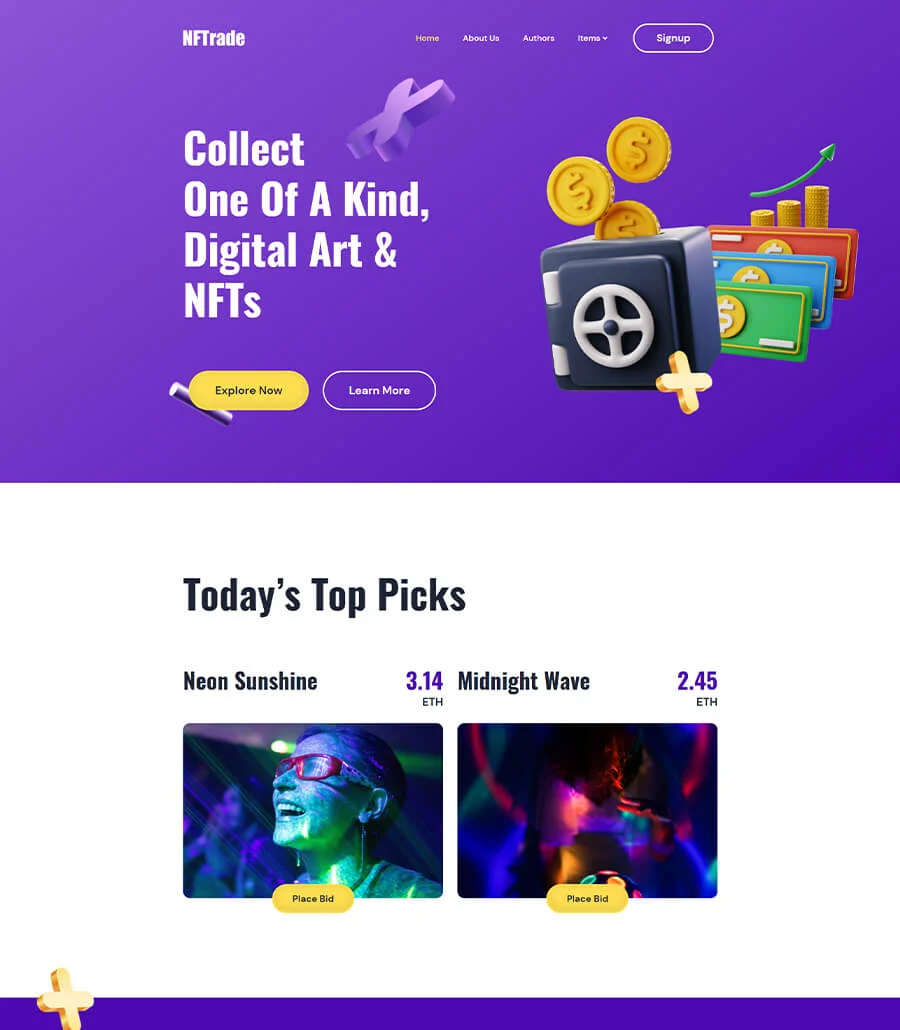NFTrade Home Page