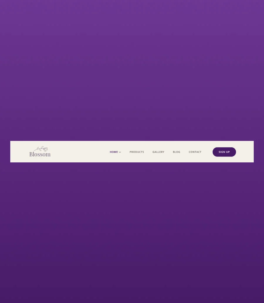 花店Gutenberg网站模板_一键导入快速建站插图9-WP资源海 Blossom Header Section For Gutenberg