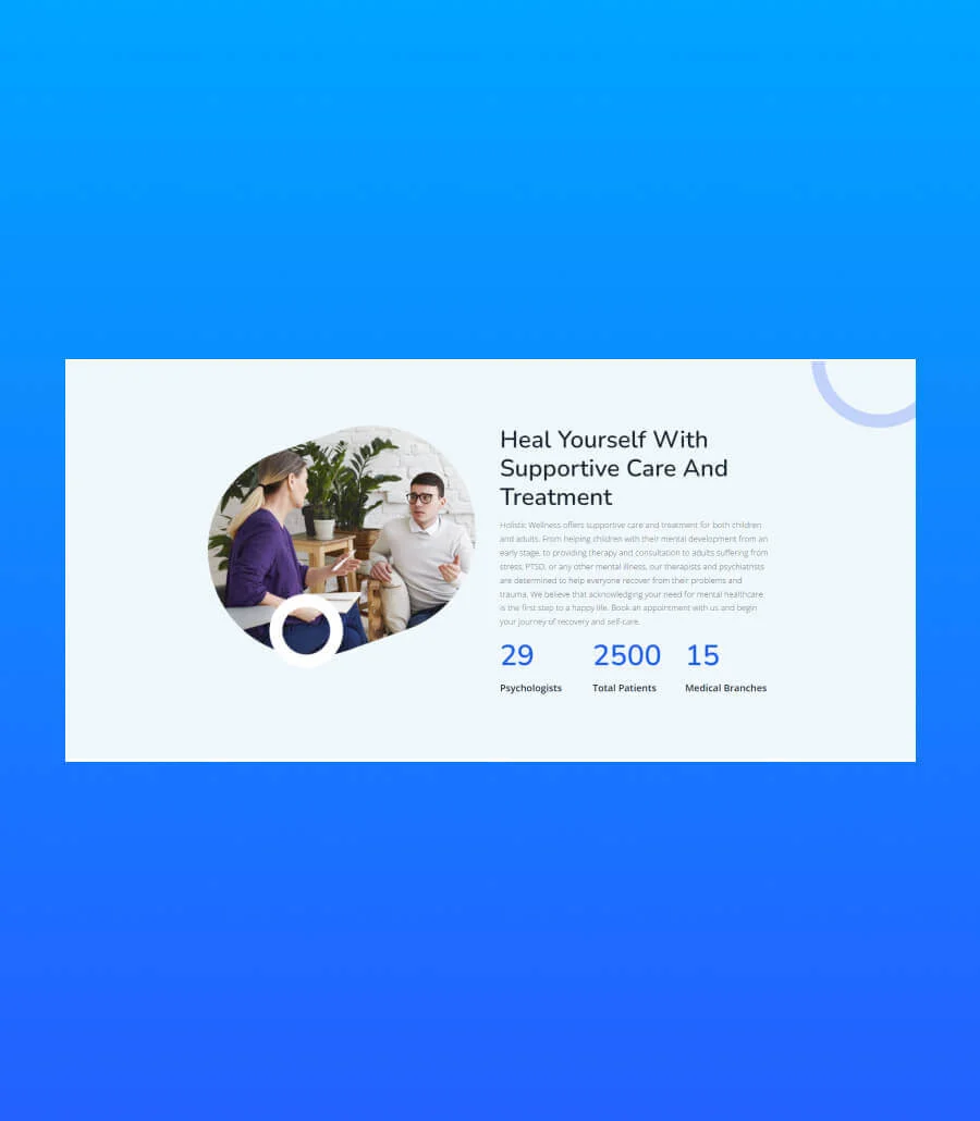 Holistic Wellness Side-by-Side Section For Gutenberg