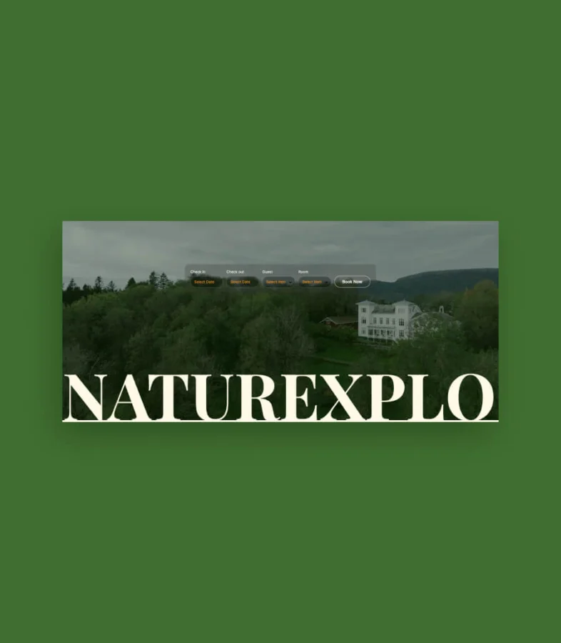 生态旅游Gutenberg网站模板_一键导入快速建站插图7-WP资源海 Naturexplo Hero Section for Gutenberg