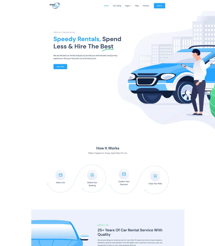 Speedy Rentals Home Page