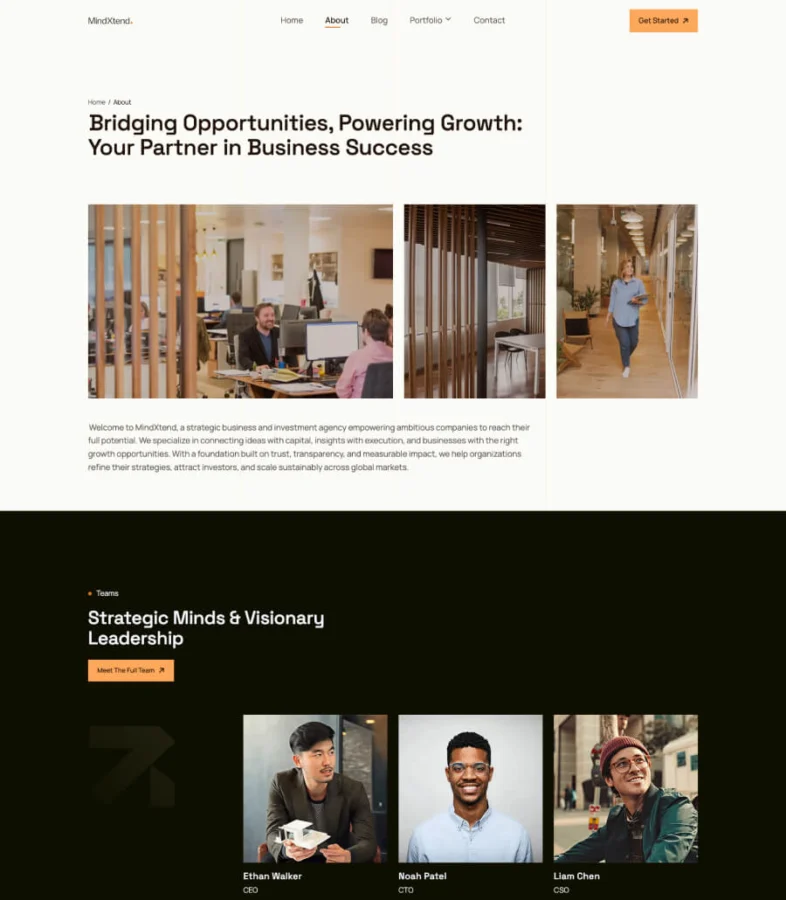 Mindxtend About Page for Gutenberg
