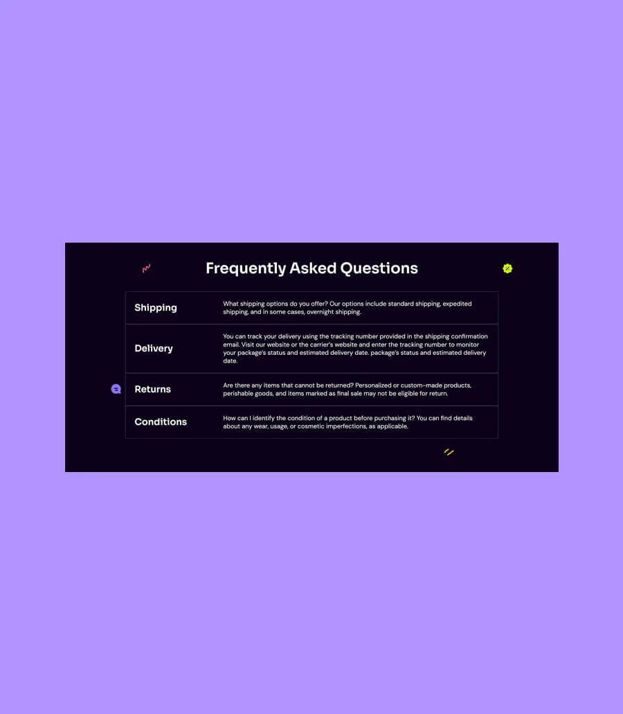 BlackMania Black Friday FAQ Section For Gutenberg