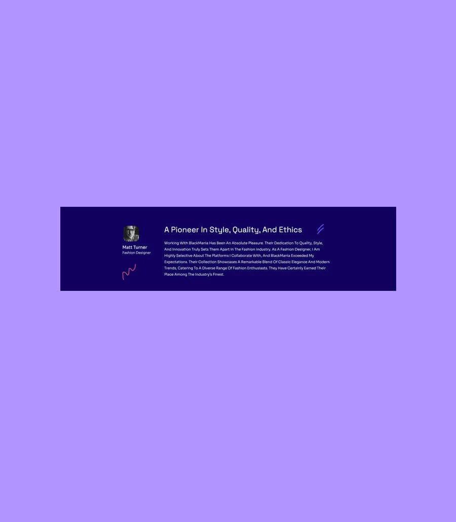BlackMania Black Friday Testimonial Section For Gutenberg
