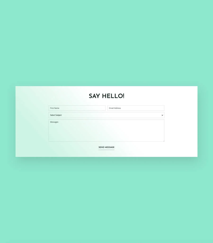 Frutto Contact Section For Gutenberg