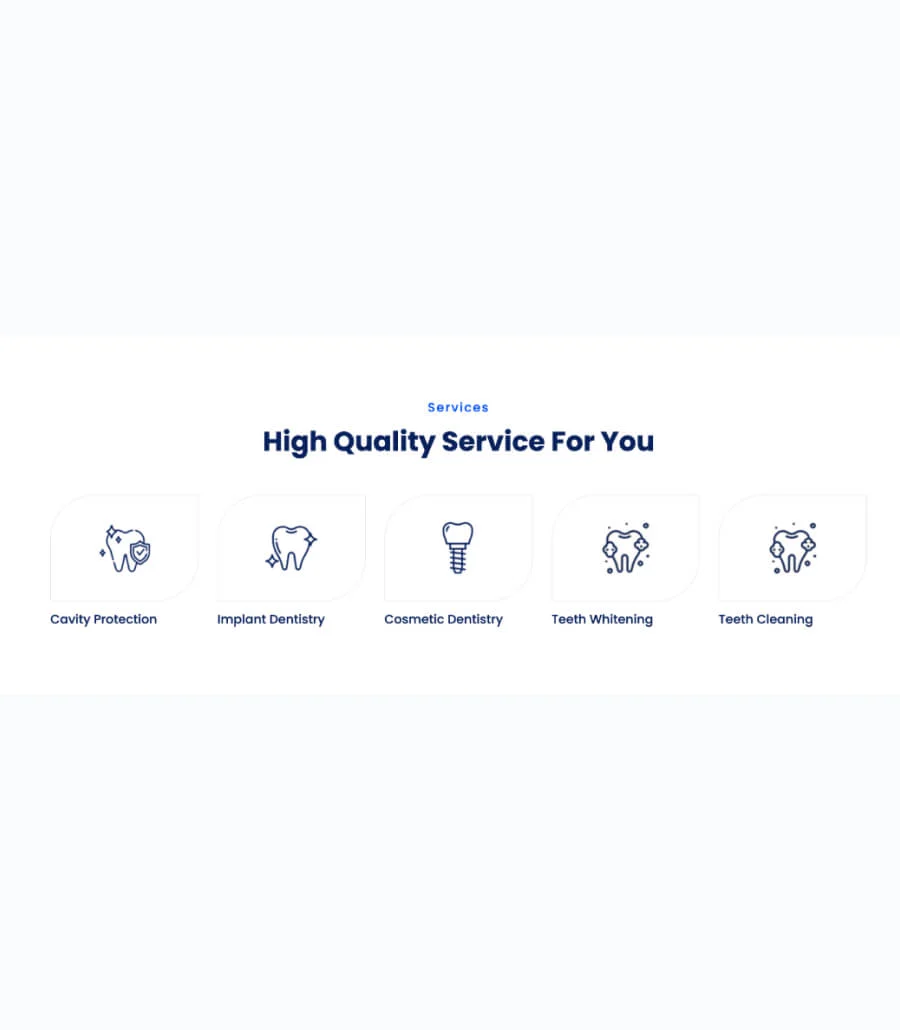D-Care Service Section For Gutenberg
