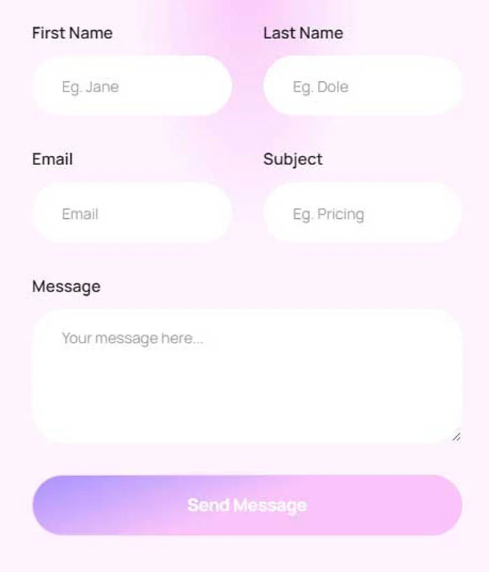 IT互联网 Elementor 模板联系表单预览