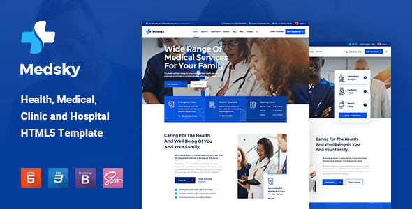 Medsky 健康医疗诊所 HTML5 模板