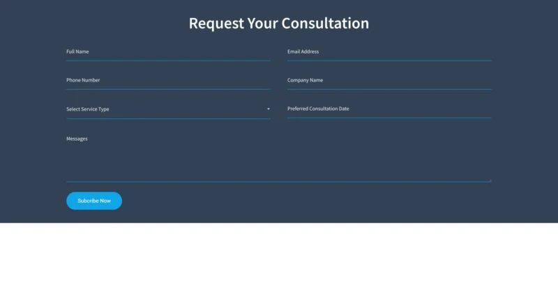 代理记账服务Elementor网站模板_一键导入快速建站插图6-WP资源海 金融/投资 Elementor 模板预约表单预览
