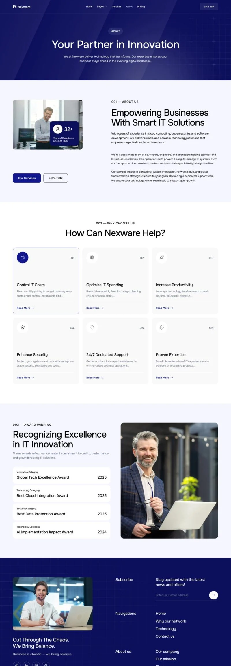 AI网络安全服务Elementor网站模板_一键导入快速建站插图3-WP资源海 IT互联网 Elementor 模板关于我们预览
