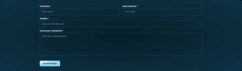 互联网科技服务Elementor网站模板_一键导入快速建站插图2-WP资源海 IT互联网 Elementor 模板联系表单预览