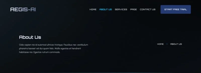 AI Elementor 模板页眉预览