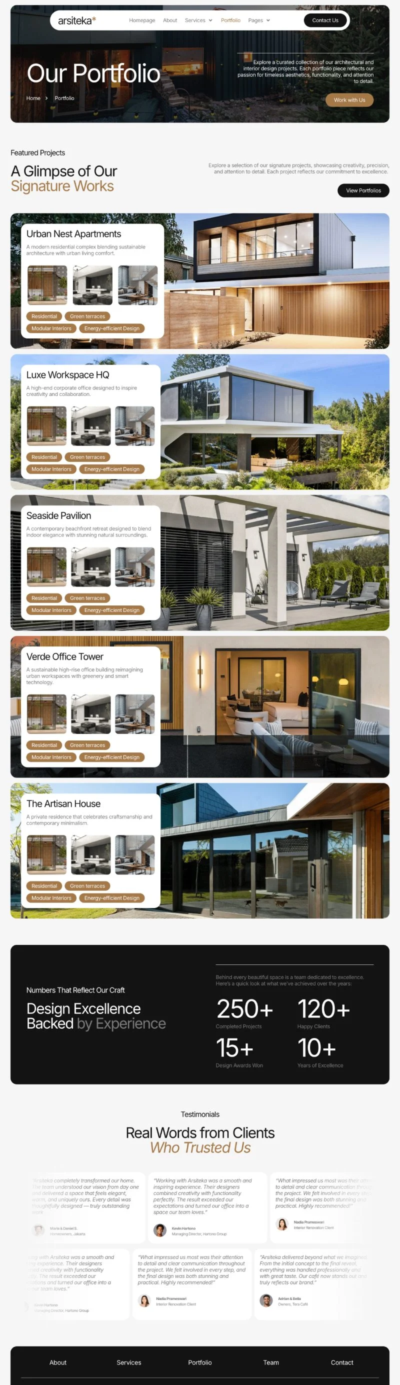 建筑设计工作室Elementor网站模板_一键导入快速建站插图6-WP资源海 艺术/设计 Elementor 模板案例页面预览