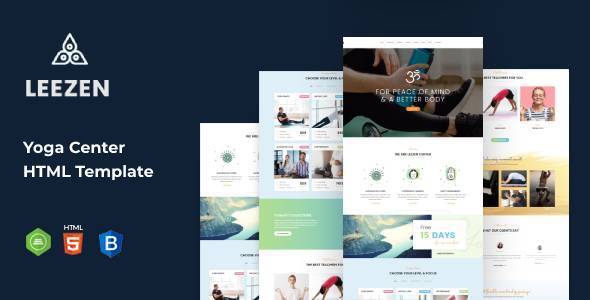 Leezen 瑜伽健身 HTML 模板
