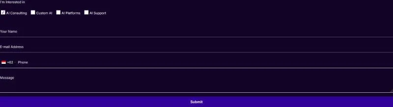 AI Elementor 模板预约表单预览