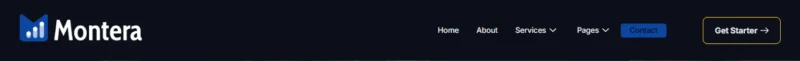 金融/投资 Elementor 模板页眉预览