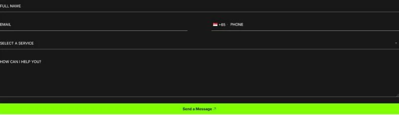 摄影师Elementor网站模板_一键导入快速建站插图5-WP资源海 摄影 Elementor 模板联系表单预览