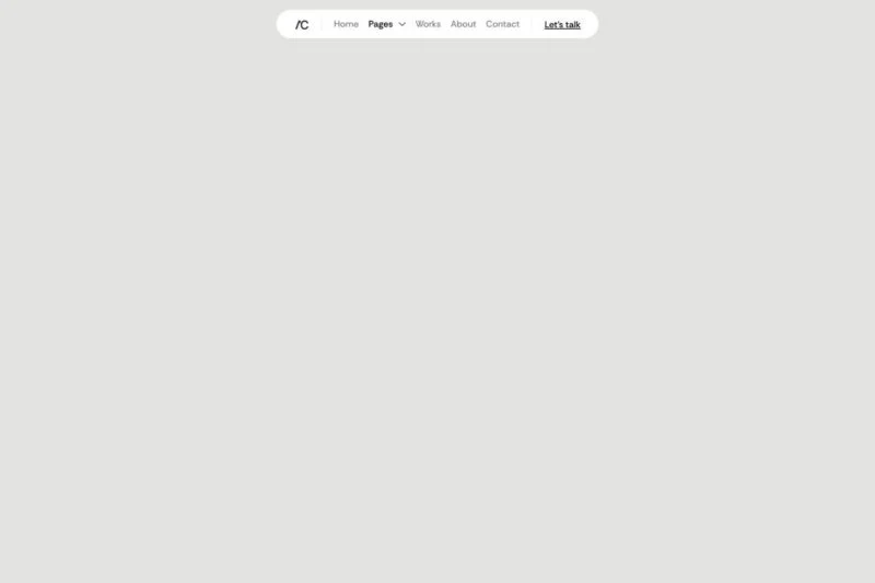创意作品集Elementor网站模板_一键导入快速建站插图6-WP资源海 个人 Elementor 模板页眉预览