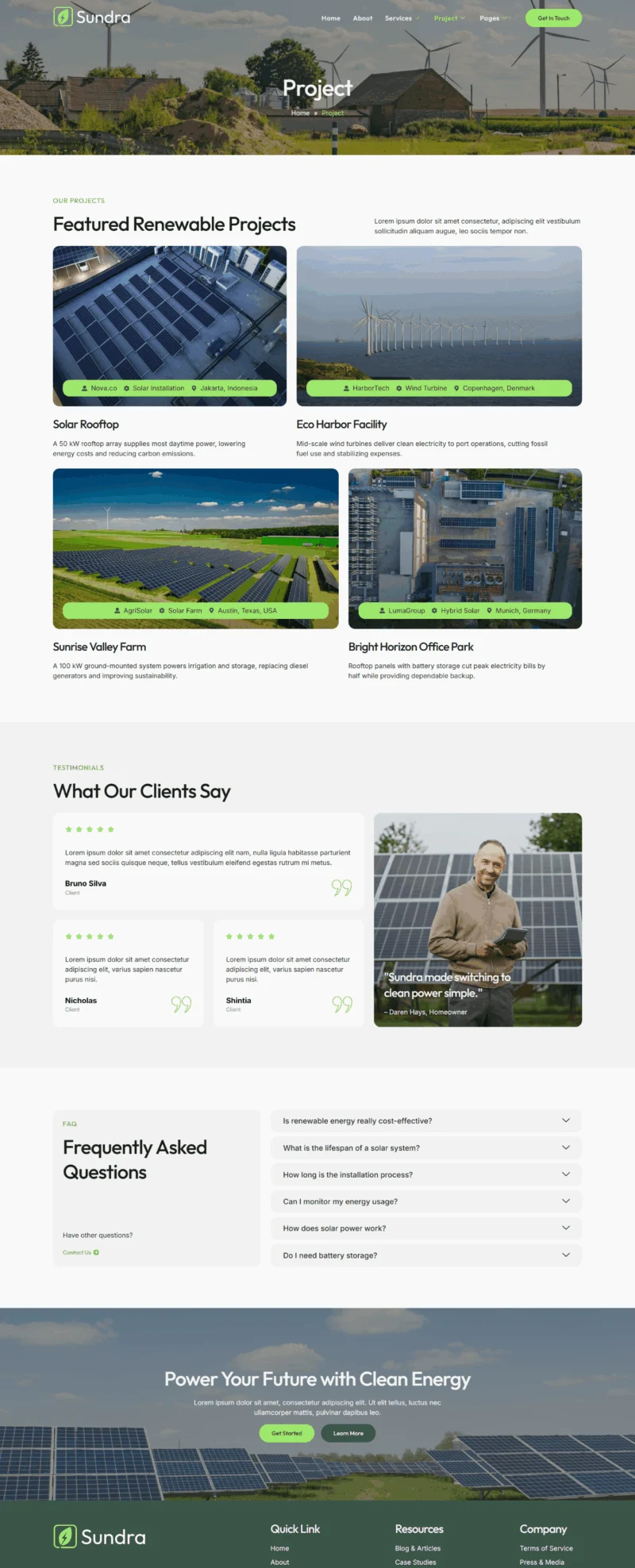 可再生能源太阳能企业Elementor网站模板_一键导入快速建站插图4-WP资源海 工业/工厂 Elementor 模板项目案例预览