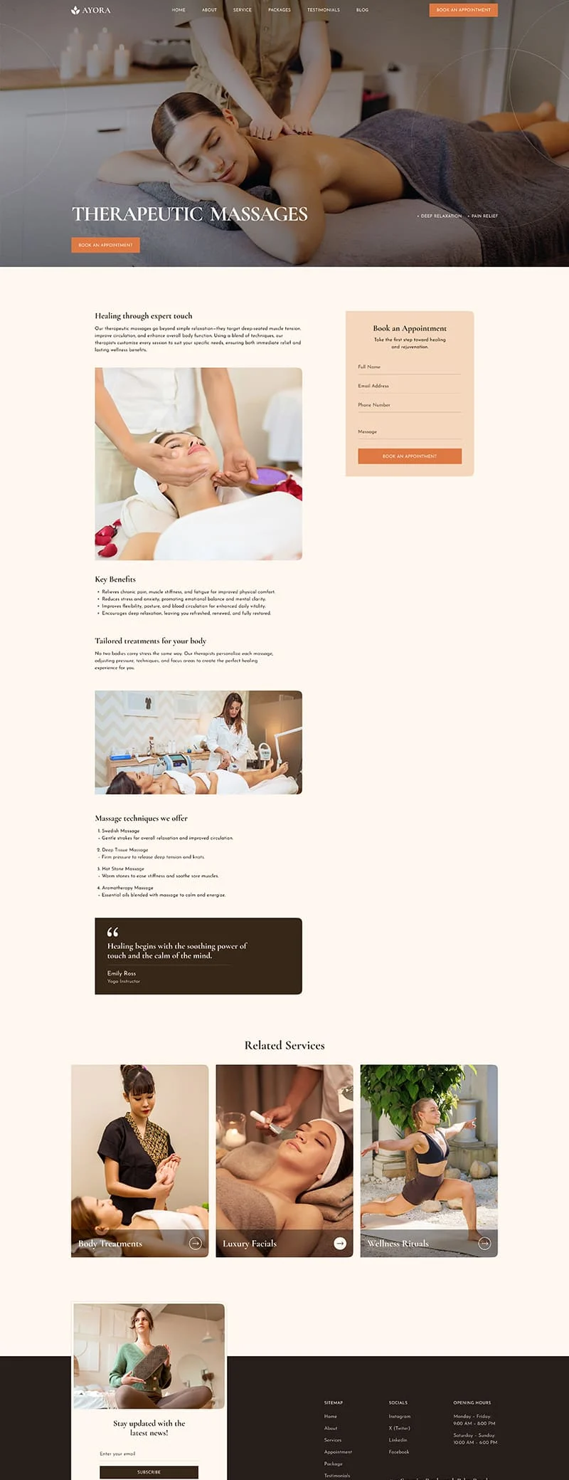Spa水疗养生Elementor网站模板_一键导入快速建站插图3-WP资源海 美容/美发 Elementor 模板服务详情预览