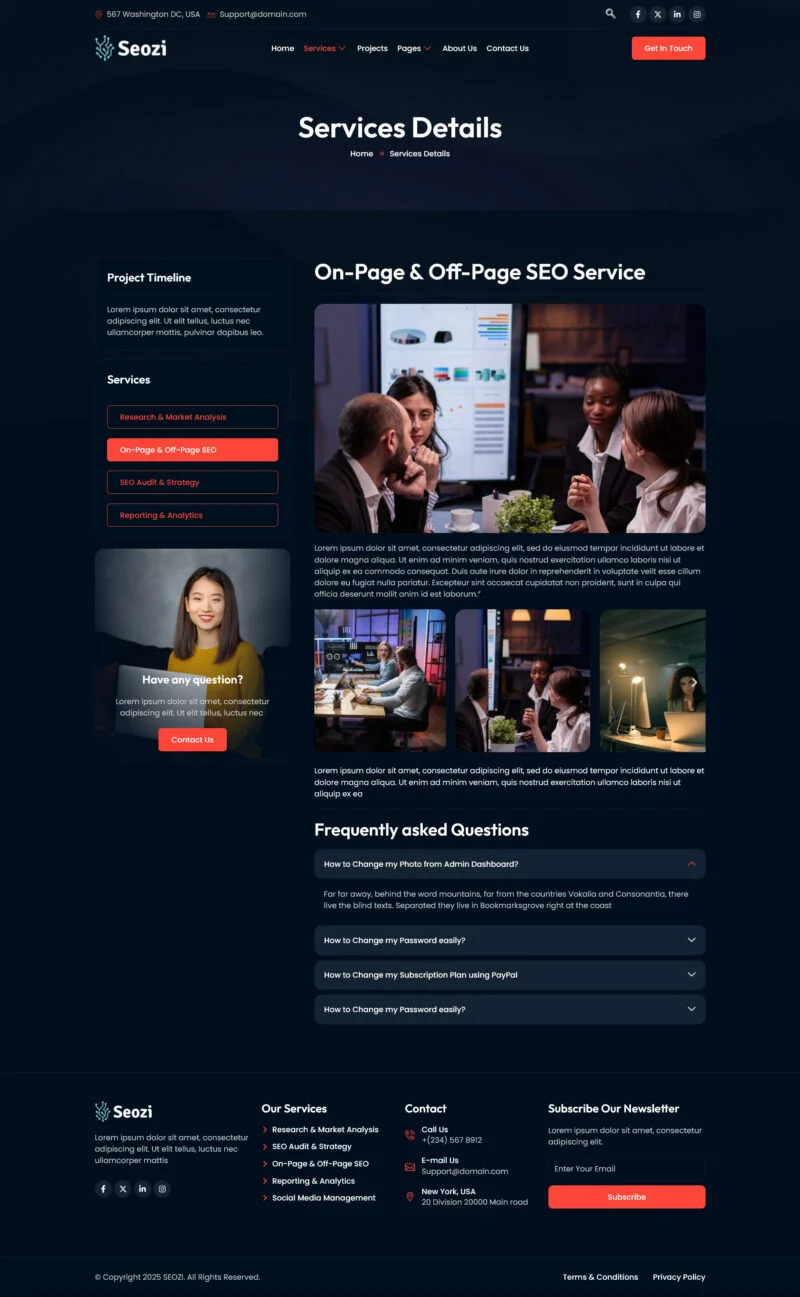 SEO营销机构Elementor网站模板_一键导入快速建站插图3-WP资源海 广告/营销 Elementor 模板服务详情预览