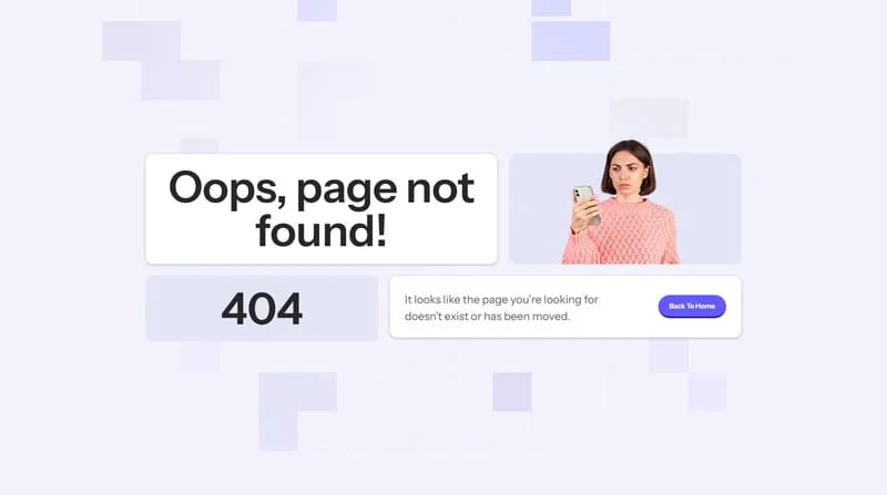 广告/营销 Elementor 模板错误页面预览
