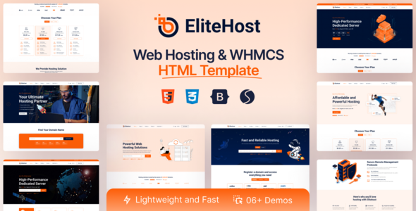Elitehost 网页主机业务 HTML 模板