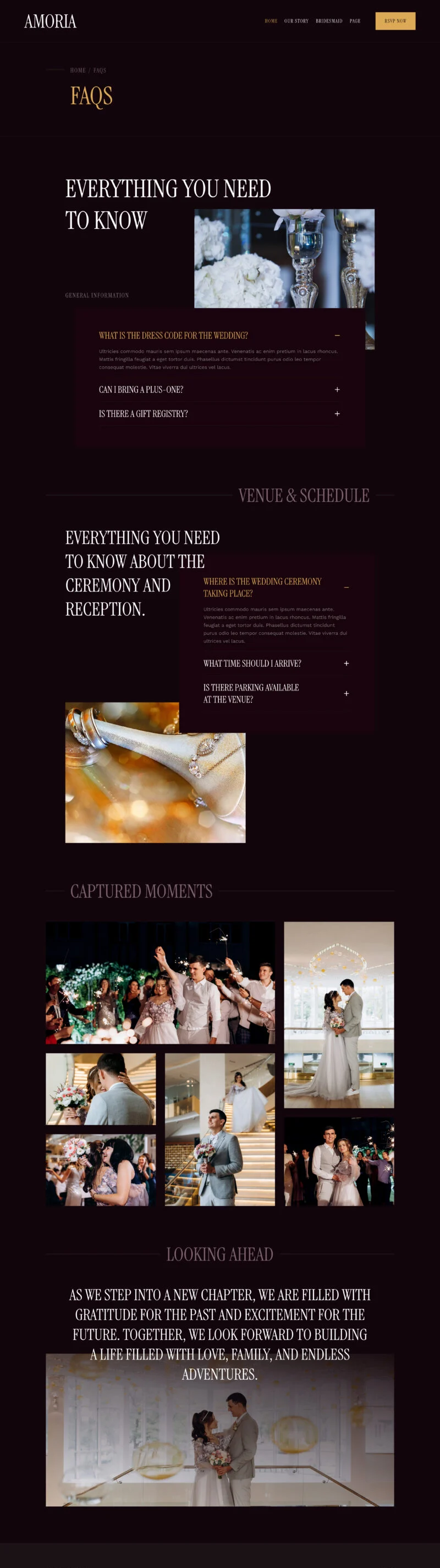婚礼邀请Elementor网站模板_一键导入快速建站插图4-WP资源海 婚礼/婚庆 Elementor 模板常见问题预览