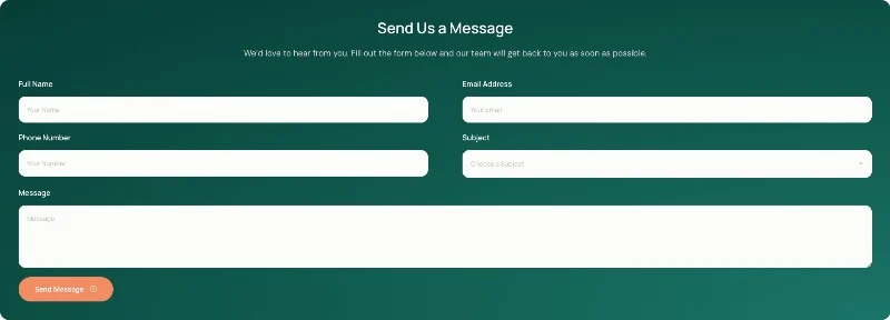 睡眠与声音疗愈Elementor网站模板_一键导入快速建站插图6-WP资源海 健康/医药 Elementor 模板联系表单预览
