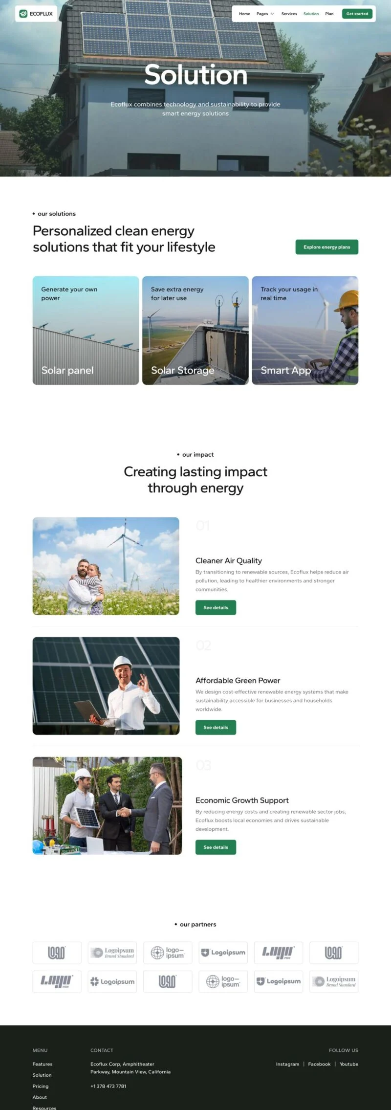 工业/工厂 Elementor 模板解决方案预览