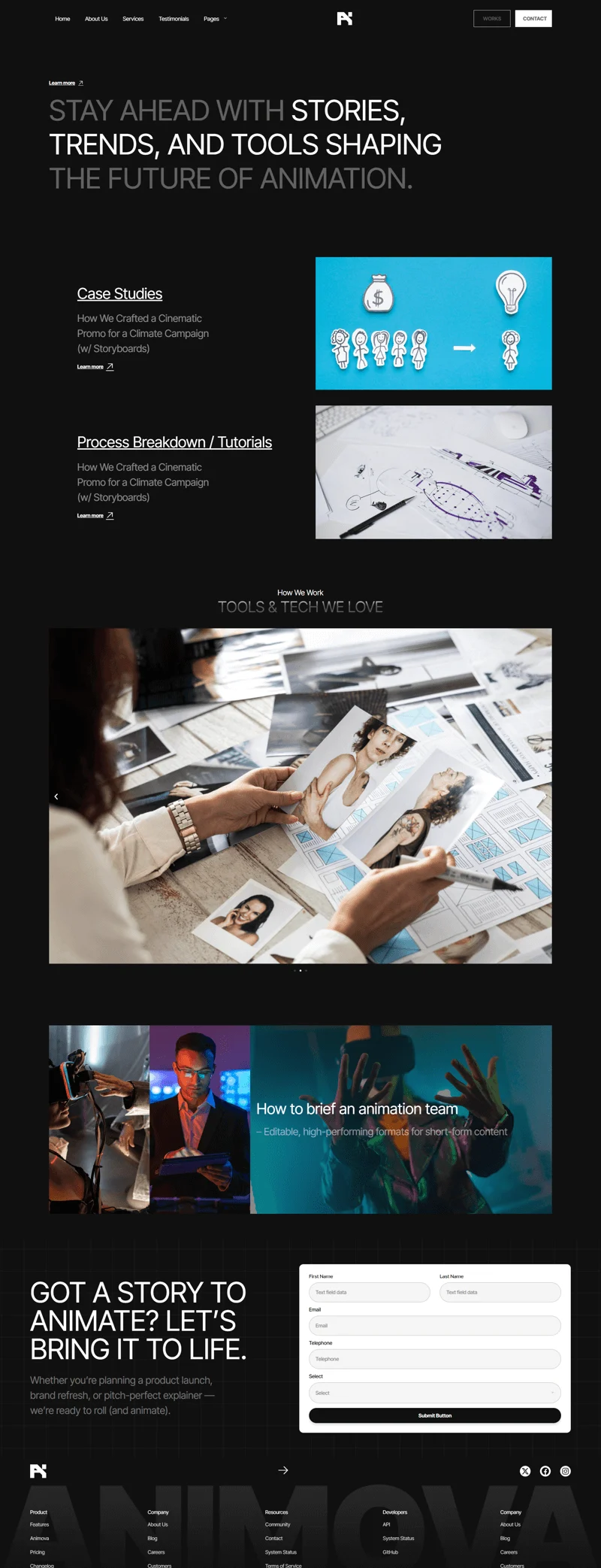 广告/营销 Elementor 模板博客页面预览