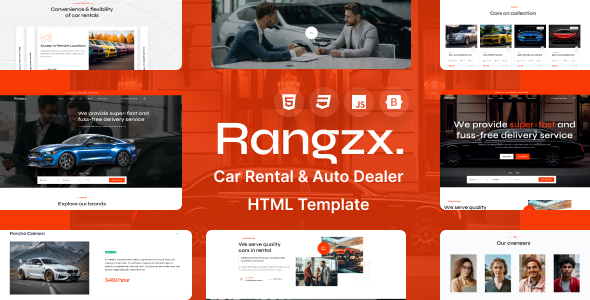 Rarngzx 汽车租赁与经销商 HTML 模板
