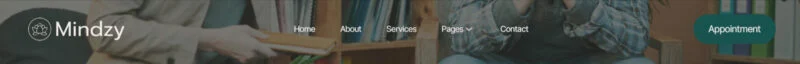 服务/咨询 Elementor 模板页眉预览