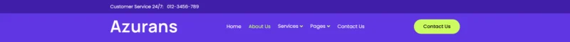 企业 Elementor 模板页眉预览